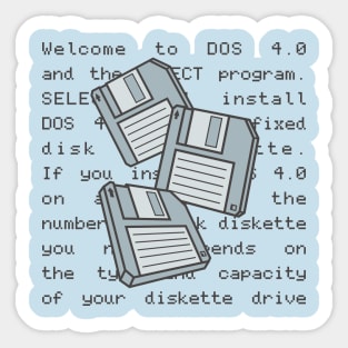 Retro Diskette Sticker